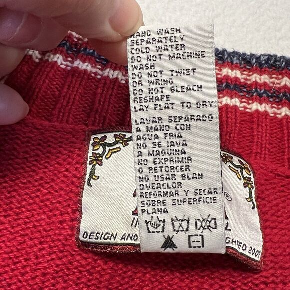 Tiara International Sweater Size Small Full Zip Y2K Vintage Americana Christmas - Picture 8 of 12